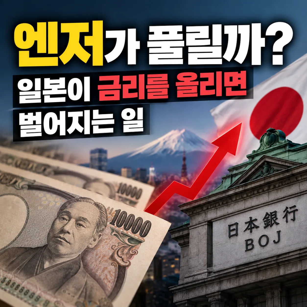 엔저가 풀릴까 1탄) 일본이 금리를 올리면 벌어지는 일