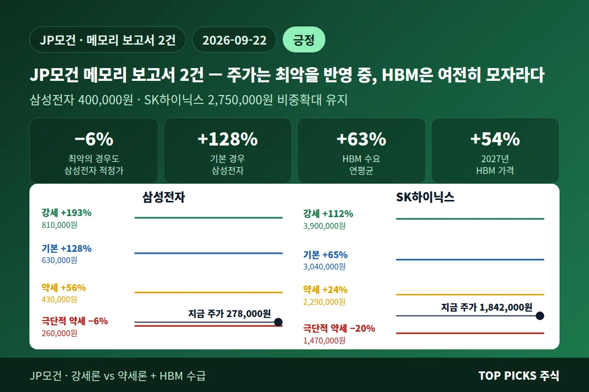 [외국계 시각] 주가는 최악을 반영 중, HBM은 여전히 모자라다