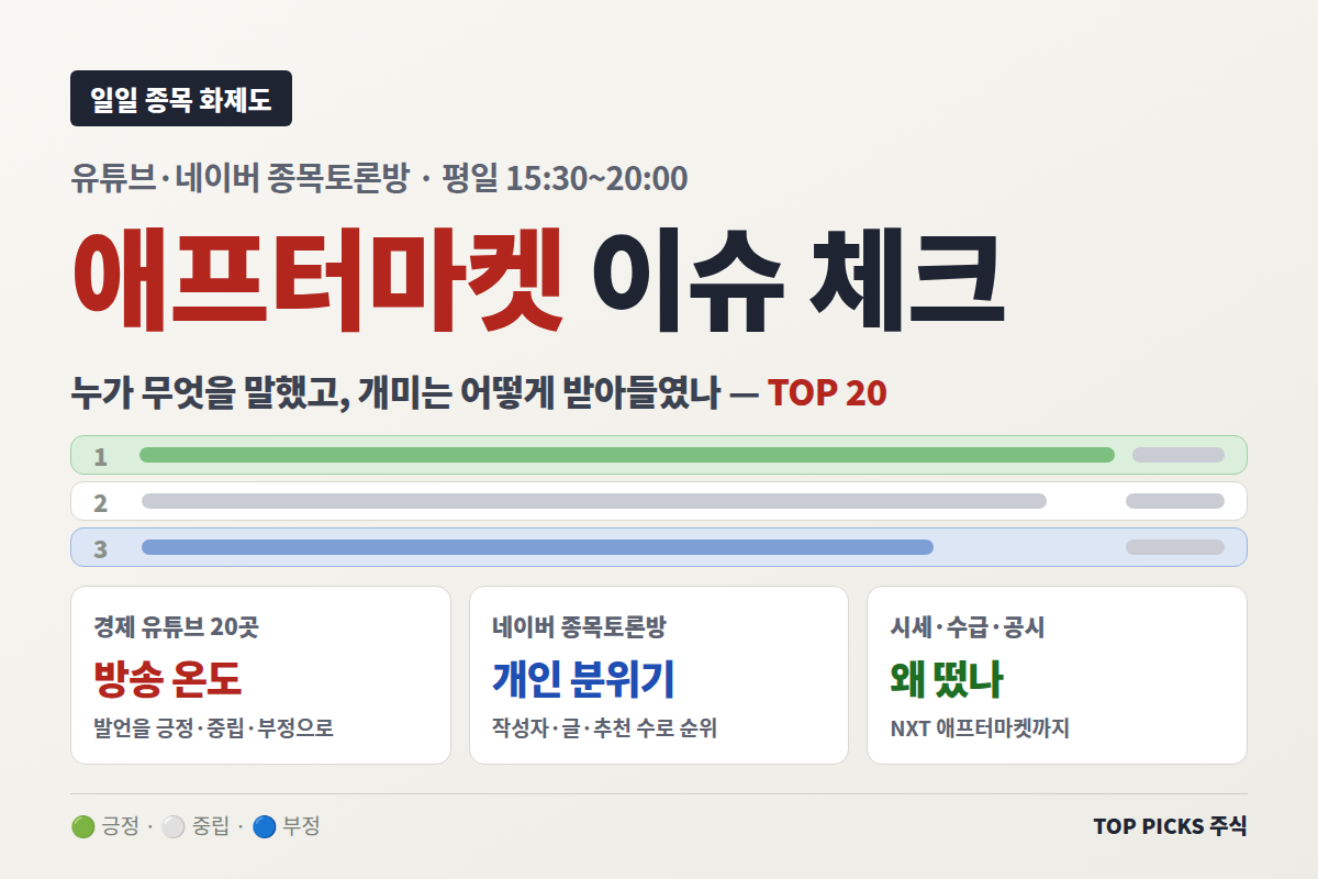 (9/30) 애프터마켓 이슈 체크
